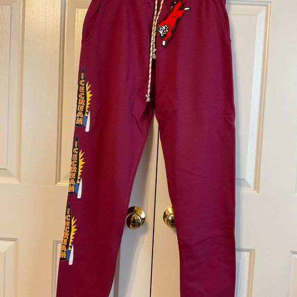 ICE CREAM Billionaire Boys Club XL Beaujolais Cherry Pant Sweatpants Joggers - Picture 2 of 12